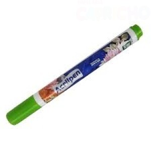 MARCADOR PARA TECIDO VERDE FOLHA ACRILEX