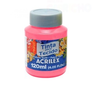 TINTA TECIDO 120ML ROSA ACRILEX