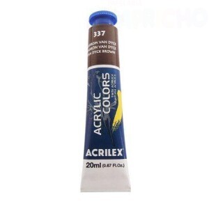 TINTA ACRILICA 20ML MARROM VAN DICK ACRILEX