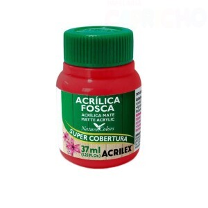 TINTA ACRILICA FOSCA 37ML VERMELHO ESCARLATE ACRILEX