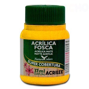 TINTA ACRILICA FOSCA 37ML AMARELO OURO  ACRILEX
