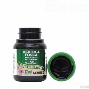 TINTA ACRILICA FOSCA 37ML PRETO ACRILEX