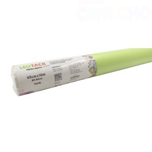 PLASTICO ADESIVO VERDE PASTEL 45CM X 10M LEOTACK