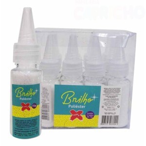 GLITTER BISNAGA 15 GR CX/12 BRANCO MAKE