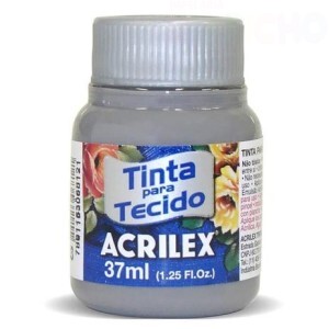 TINTA TECIDO 37ML CINZA