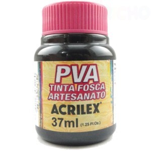 TINTA PVA FOSCA 37ML PRETA