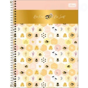 CADERNO 10 MATERIA ABELHINHA 160FOLHAS
