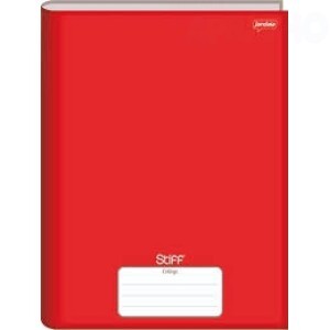 CADERNO BROCHURA  1/4 48FLS VERMELHO