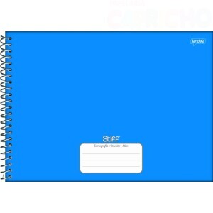 CADERNO ESPIRAL 275X200MM CD CART 48FLS T STIFF SLIM AZUL
