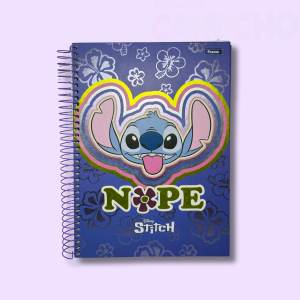 Caderno Stitch 10 Matérias Foroni – Papelaria Criativa Disney

