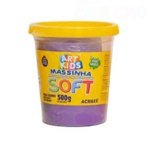 MASSA MODELAR SOFT 500G VIOLETA