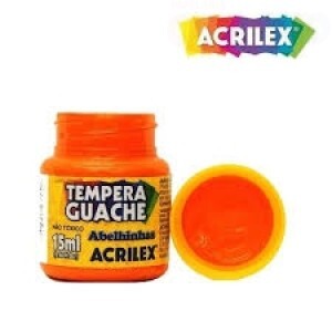 TINTA GUACHE 15ML LARANJA  ACRILEX