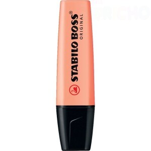 MARCA TEXTO PASTEL STABILO BOSS PÊSSEGO